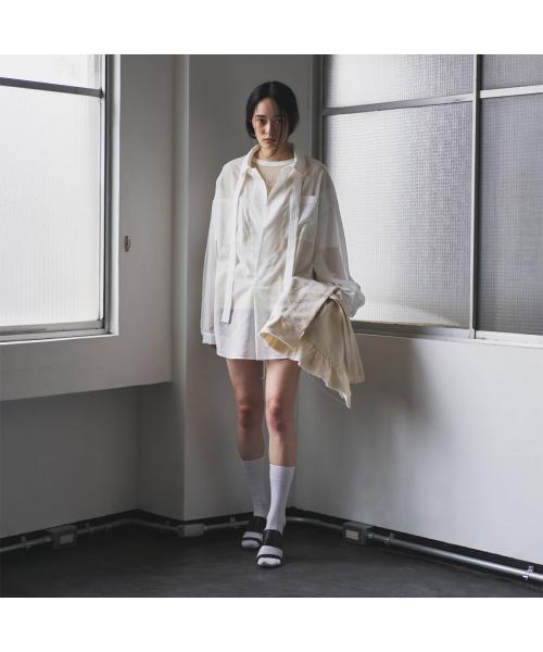 オール oll oll 長袖 シャツ VEIL pullover shirt 510-05011 シアー （10/ホワイト） 10/ホワイト