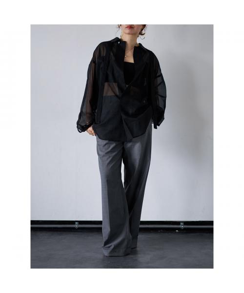 オール oll oll 長袖 シャツ VEIL pullover shirt 510-05011 シアー （10/ホワイト） 10/ホワイト