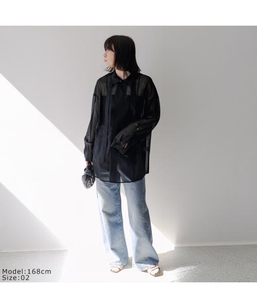 オール oll oll 長袖 シャツ VEIL pullover shirt 510-05011 シアー （10/ホワイト） 10/ホワイト