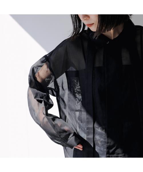 オール oll oll 長袖 シャツ VEIL pullover shirt 510-05011 シアー （10/ホワイト） 10/ホワイト