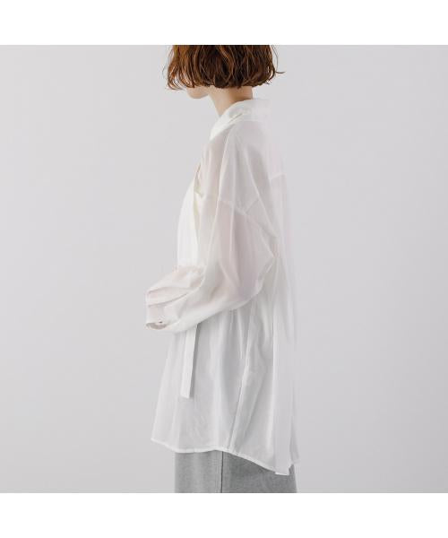 オール oll oll 長袖 シャツ VEIL pullover shirt 510-05011 シアー （10/ホワイト） 10/ホワイト