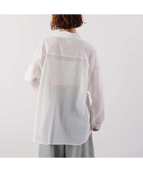 オール oll oll 長袖 シャツ VEIL pullover shirt 510-05011 シアー （10/ホワイト） 10/ホワイト
