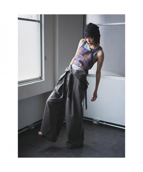 オール oll oll ジャンプスーツ stand collar jumpsuit 512-05517 （85/チャコール） 85/チャコール