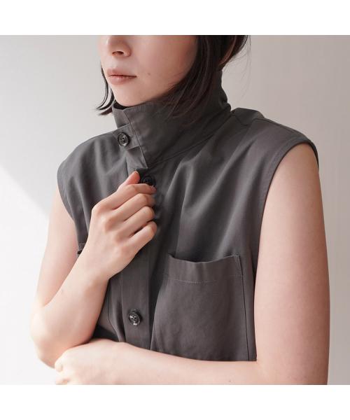 オール oll oll ジャンプスーツ stand collar jumpsuit 512-05517 （85/チャコール） 85/チャコール
