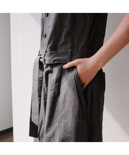 オール oll oll ジャンプスーツ stand collar jumpsuit 512-05517 （85/チャコール） 85/チャコール
