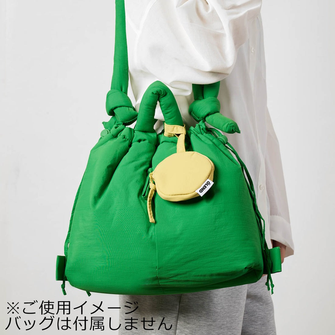 オレンド OLEND ポーチ サーキュラー ミニパース コットン ネイビー ストライプ CIRCULAR MINI PURSE COTTON （コットン ネイビー ストライプ） コットン ネイビー ストライプ