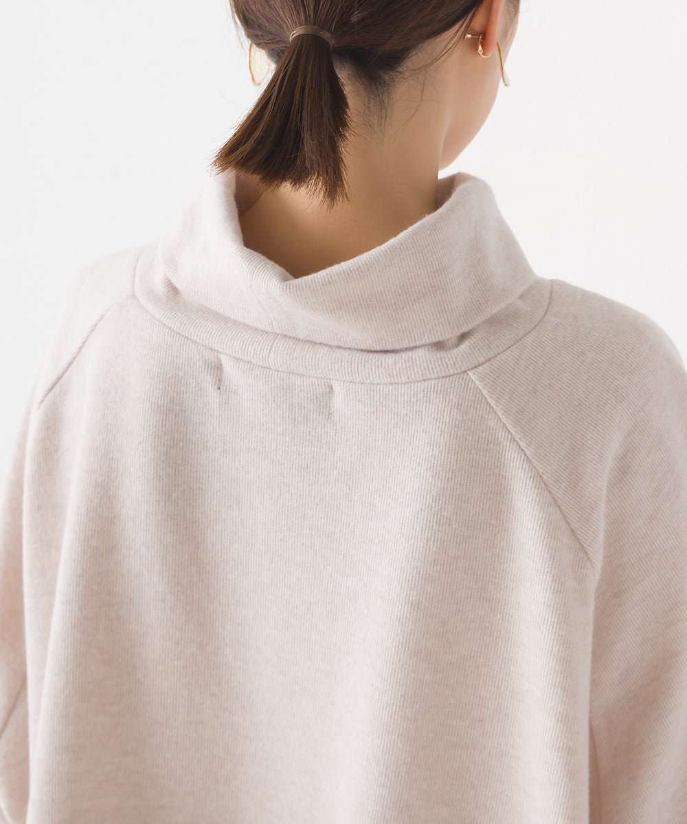 オムネス OMNES 【OMNES】ニットリブ ワイドシルエットタートル 長袖