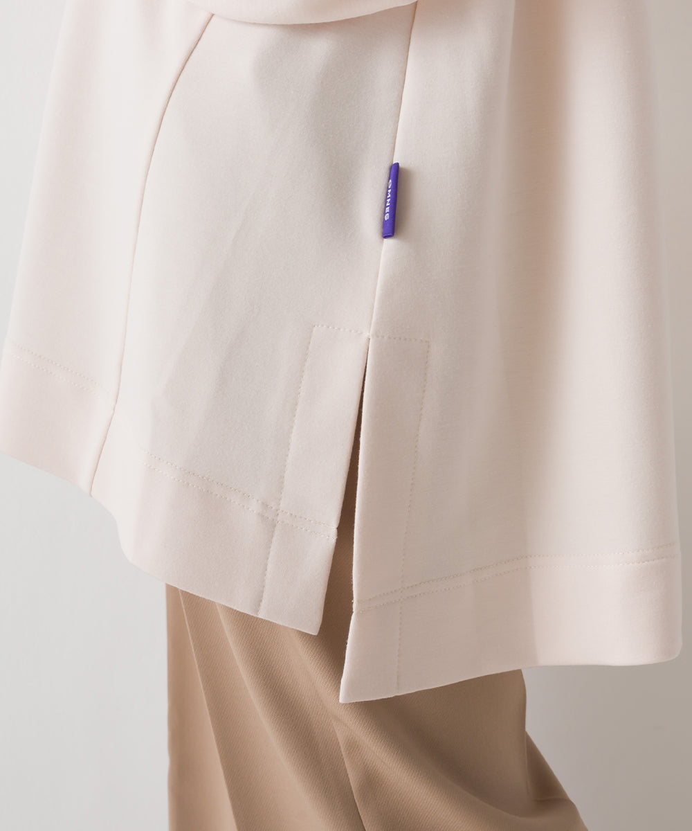 オムネス OMNES 【OMNES】+3℃蓄熱ストレッチ ボリューム袖Aライン長袖Tシャツ