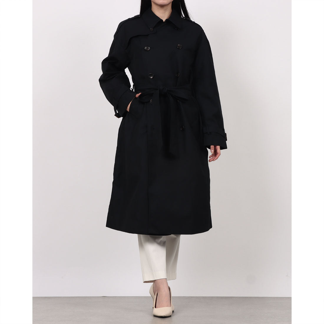 オムネス スプレモ OMNES Supremo トレンチコート （ネイビー） ネイビー