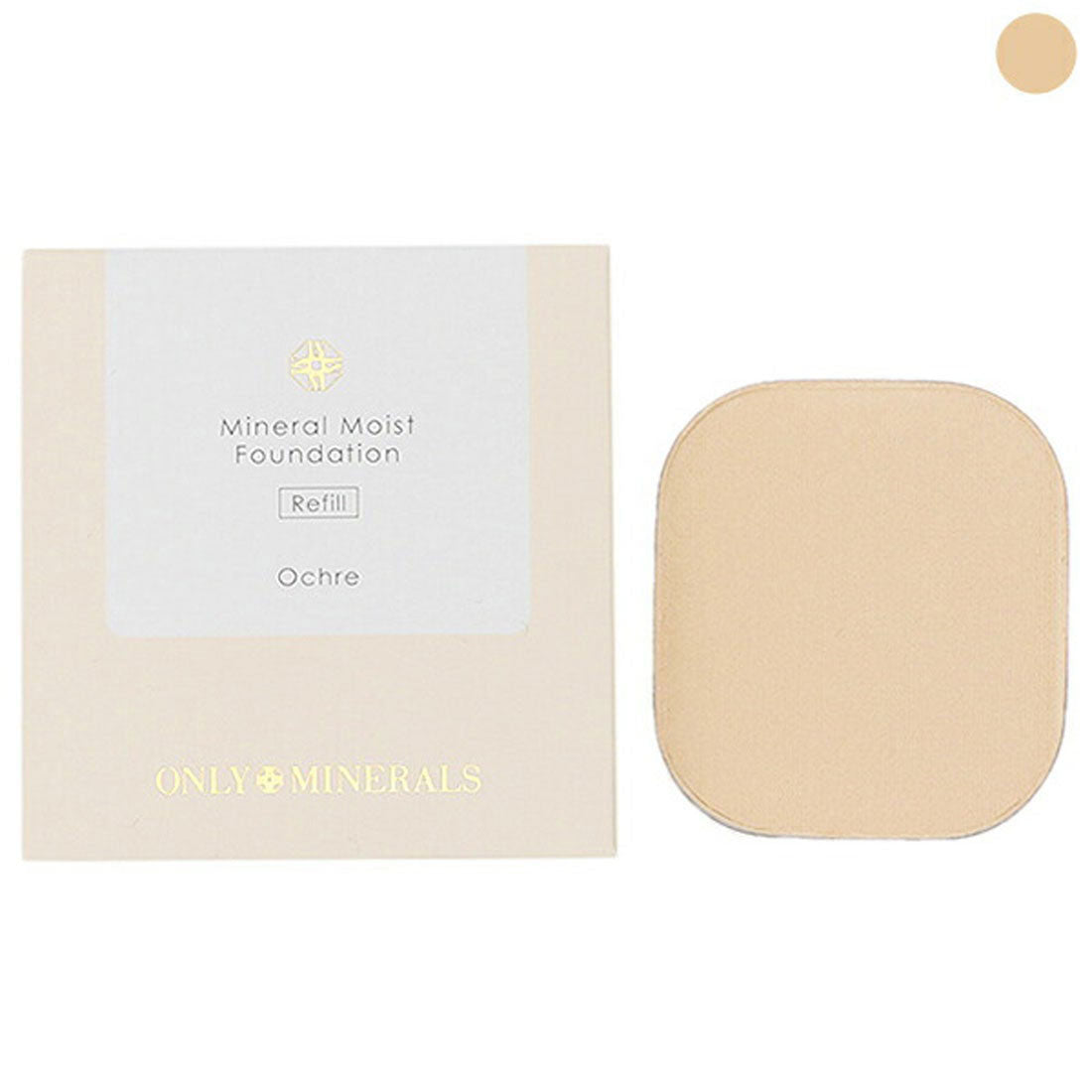 オンリーミネラル ONLY MINERALS ミネラルモイストファンデーション SPF35/PA++++ レフィル 10g パウダーファンデーション【返品不可商品】,オークル