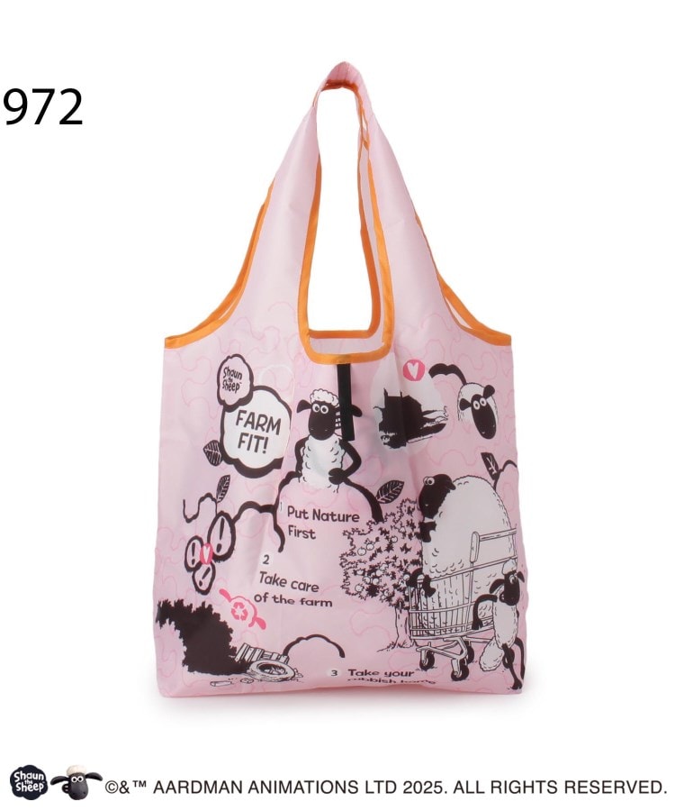 ワンズテラス one'sterrace 【ワンズテラス限定】ひつじのショーン エコバッグ （ピンク(972)） ピンク(972)