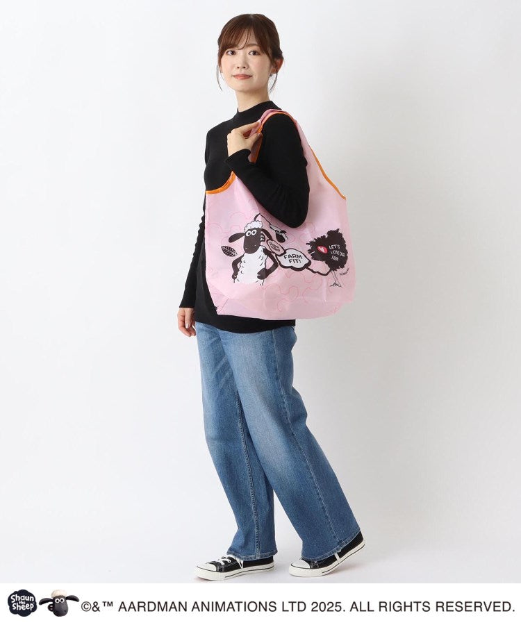 ワンズテラス one'sterrace 【ワンズテラス限定】ひつじのショーン エコバッグ （ピンク(972)） ピンク(972)