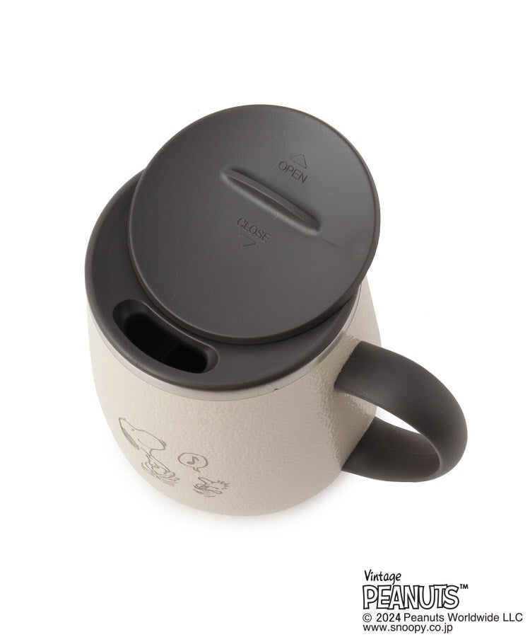 ワンズテラス one'sterrace SNOOPY 蓋つきステンレスマグ tall 460ml【返品不可商品】 （アイボリー(904)） アイボリー(904)