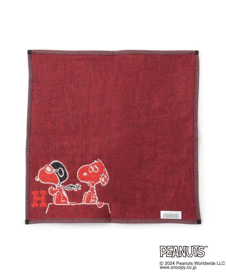 ワンズテラス one'sterrace ◆SNOOPY 三重ガーゼイニシャルハンカチ H （グレー(912)） グレー(912)