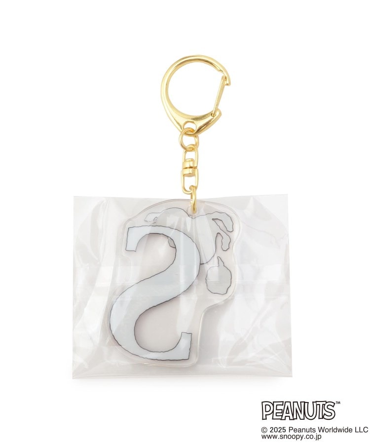 ワンズテラス one'sterrace ◆SNOOPY イニシャルアクリルキーホルダー S （ブラック(919)） ブラック(919)