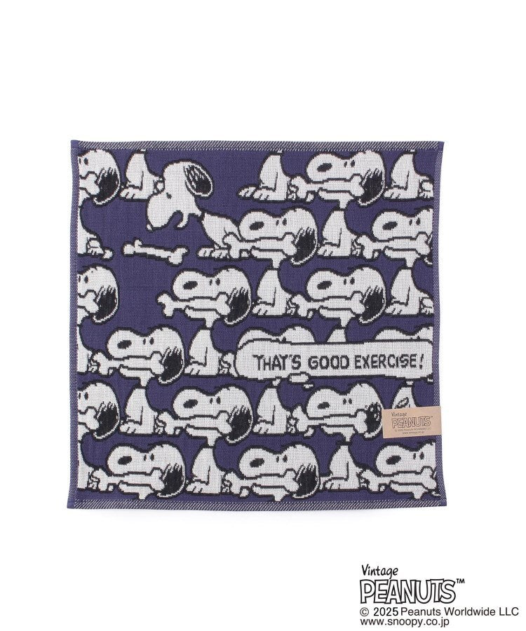 ワンズテラス one'sterrace ◆SNOOPY 三重ガーゼハンカチ カオ （ブラウン(943)） ブラウン(943)
