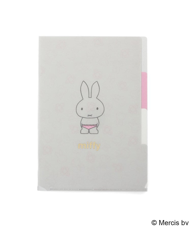 ワンズテラス one'sterrace ◆【先行販売】Dick Bruna miffy ポケットクリアファイル A5 （グレー(912)） グレー(912)