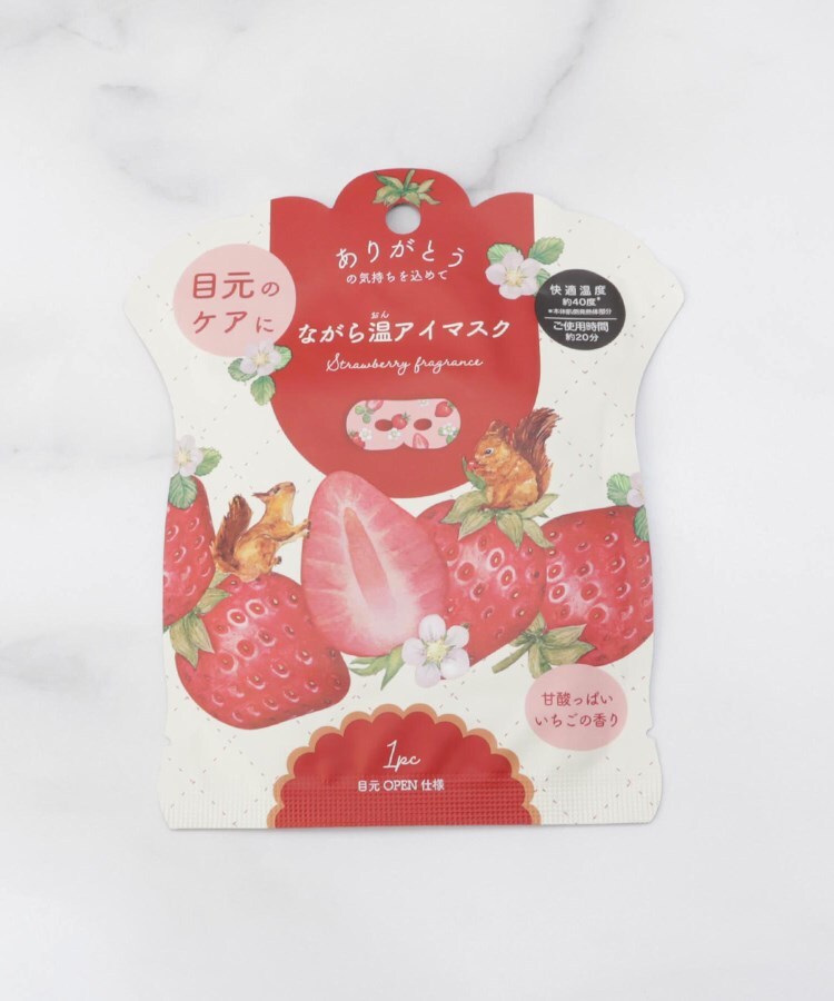 ワンズテラス one'sterrace ◆いちご ながら温アイマスク 1P【返品不可商品】 （レッド(962)） レッド(962)
