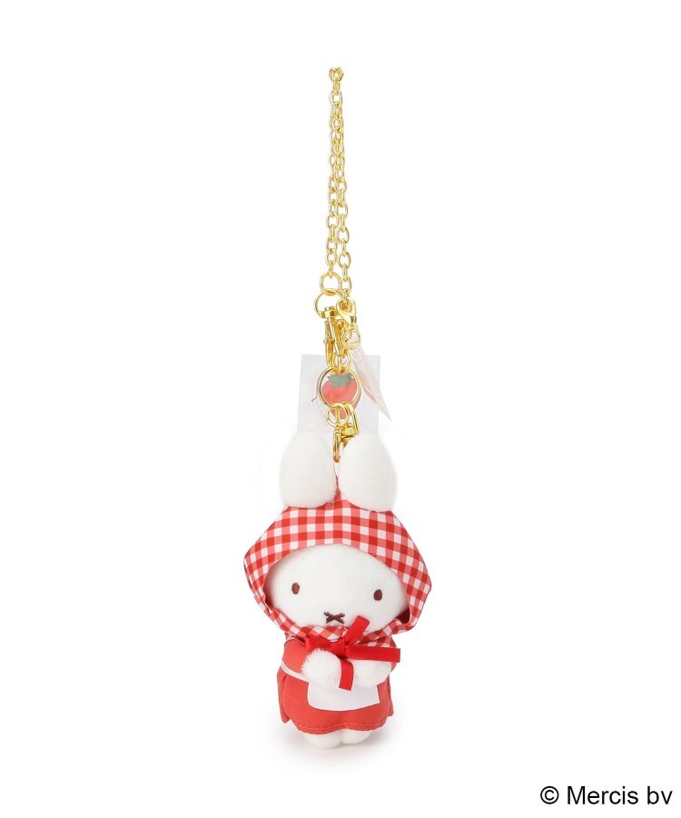 ワンズテラス one'sterrace ◆Dick Bruna miffy ちょっこりサンキューマスコット strawberry&tulip （レッド(962)） レッド(962)