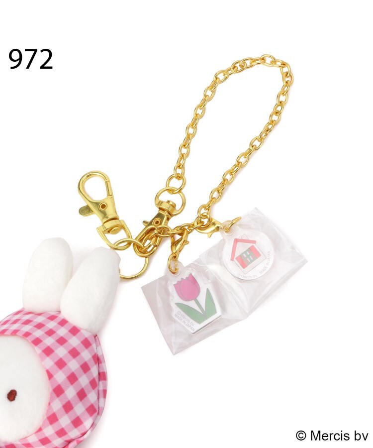 ワンズテラス one'sterrace ◆Dick Bruna miffy ちょっこりサンキューマスコット strawberry&tulip （レッド(962)） レッド(962)
