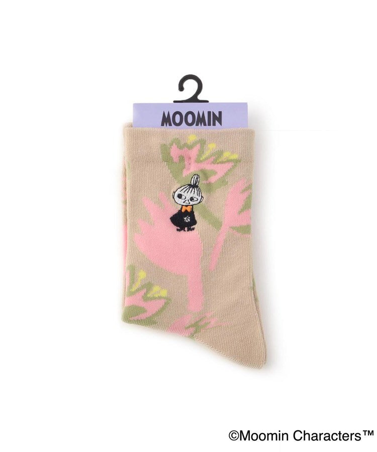 ワンズテラス one'sterrace ◆MOOMIN 刺繍ソックス リトルミイ （グレー(912)） グレー(912)