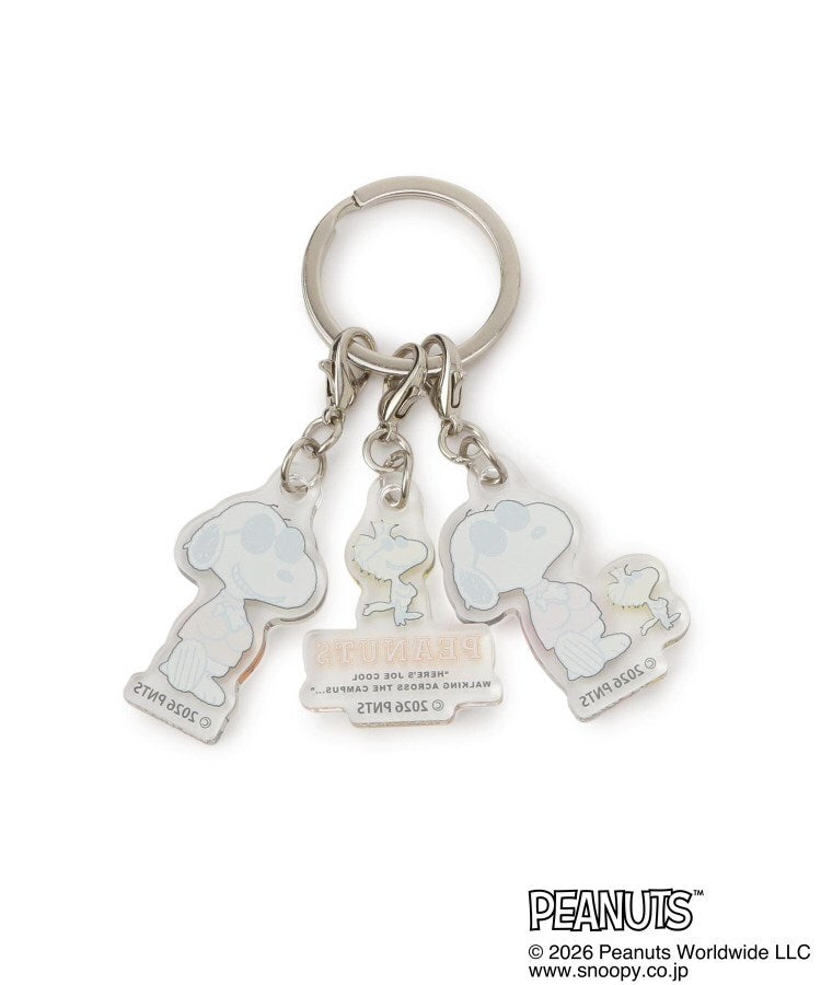 ワンズテラス one'sterrace ◆SNOOPY 3連アクリルキーホルダー ジョー・クール （クリスタル(900)） クリスタル(900)