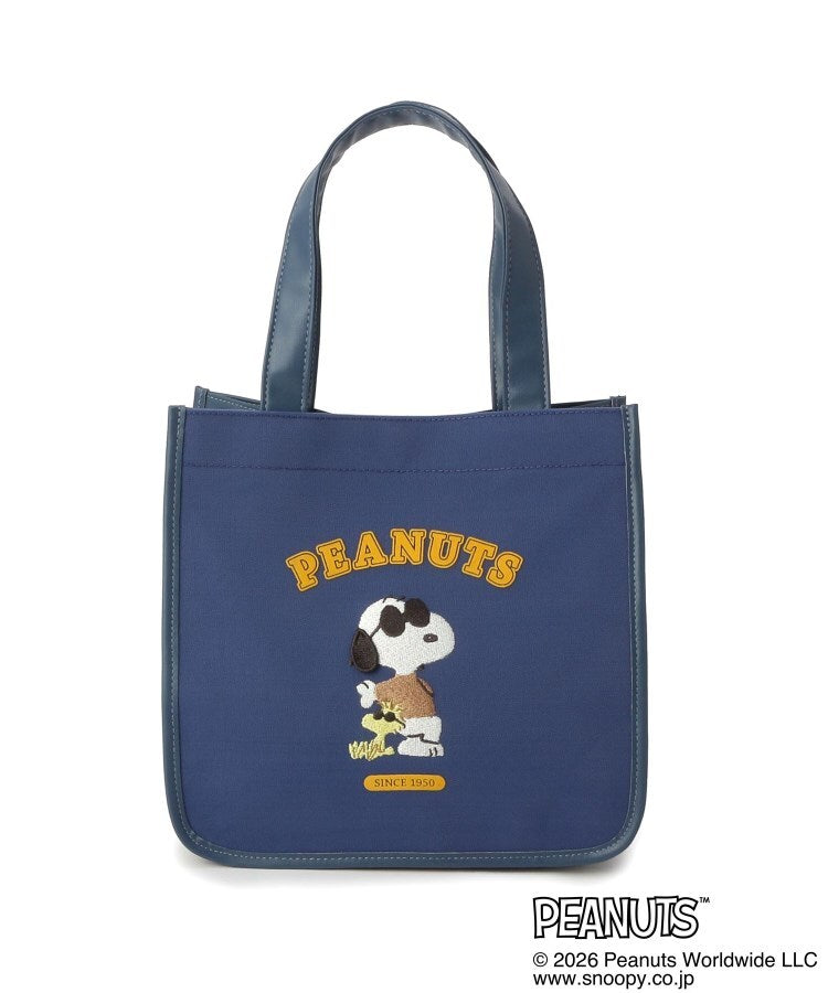ワンズテラス one'sterrace ◆SNOOPY フロッキーミニトートバッグ （ブルー(993)） ブルー(993)