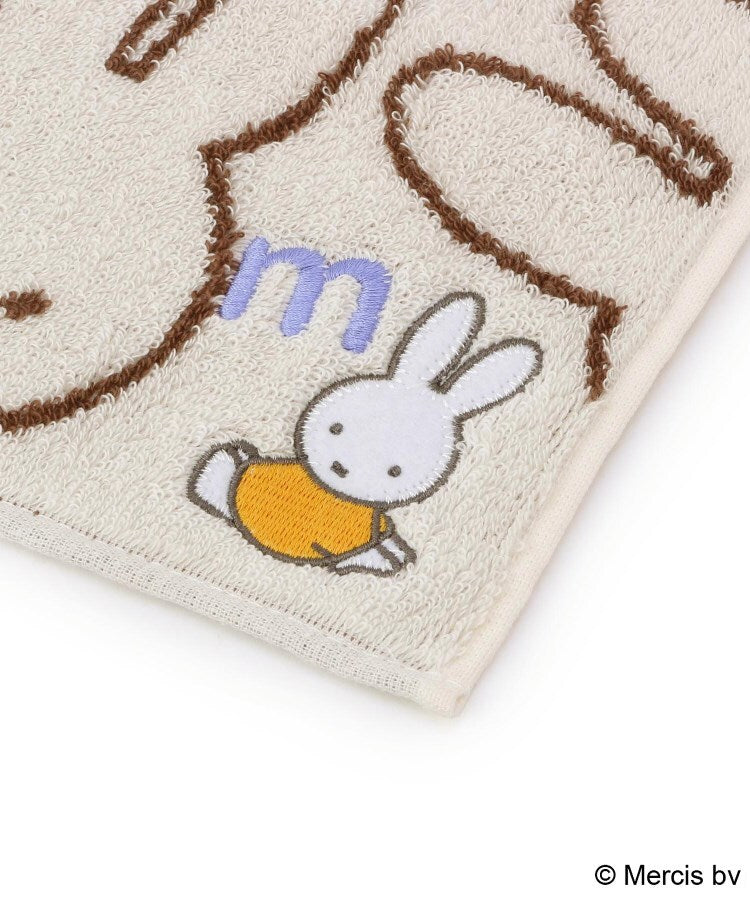 ワンズテラス one'sterrace ◆Dick Bruna miffy イニシャルタオルハンカチ M （アイボリー(904)） アイボリー(904)