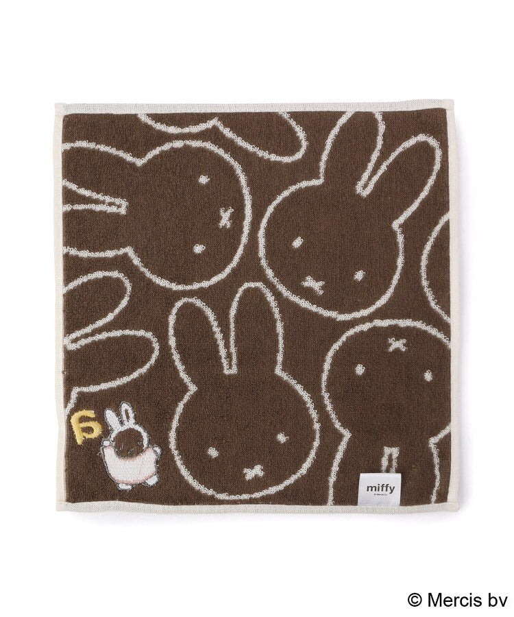 ワンズテラス one'sterrace ◆Dick Bruna miffy イニシャルタオルハンカチ A （アイボリー(904)） アイボリー(904)