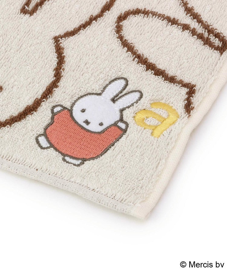 ワンズテラス one'sterrace ◆Dick Bruna miffy イニシャルタオルハンカチ A （アイボリー(904)） アイボリー(904)