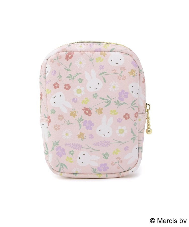 ワンズテラス one'sterrace ◆Dick Bruna miffy 縦型スクエアポーチ Floral （ピンク(972)） ピンク(972)