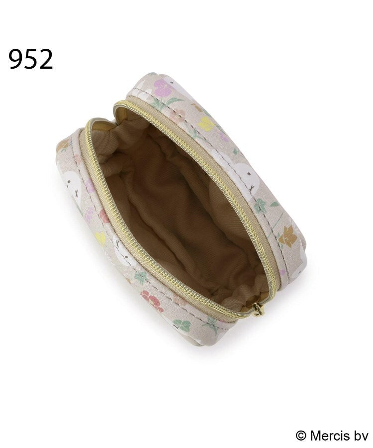ワンズテラス one'sterrace ◆Dick Bruna miffy 縦型スクエアポーチ Floral （ピンク(972)） ピンク(972)