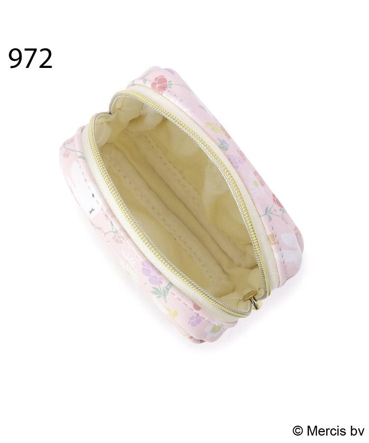 ワンズテラス one'sterrace ◆Dick Bruna miffy 縦型スクエアポーチ Floral （ピンク(972)） ピンク(972)