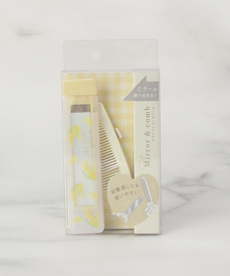 ワンズテラス one'sterrace ◆シェリーフローラ スライドミラー&コーム【返品不可商品】 （イエロー(932)） イエロー(932)