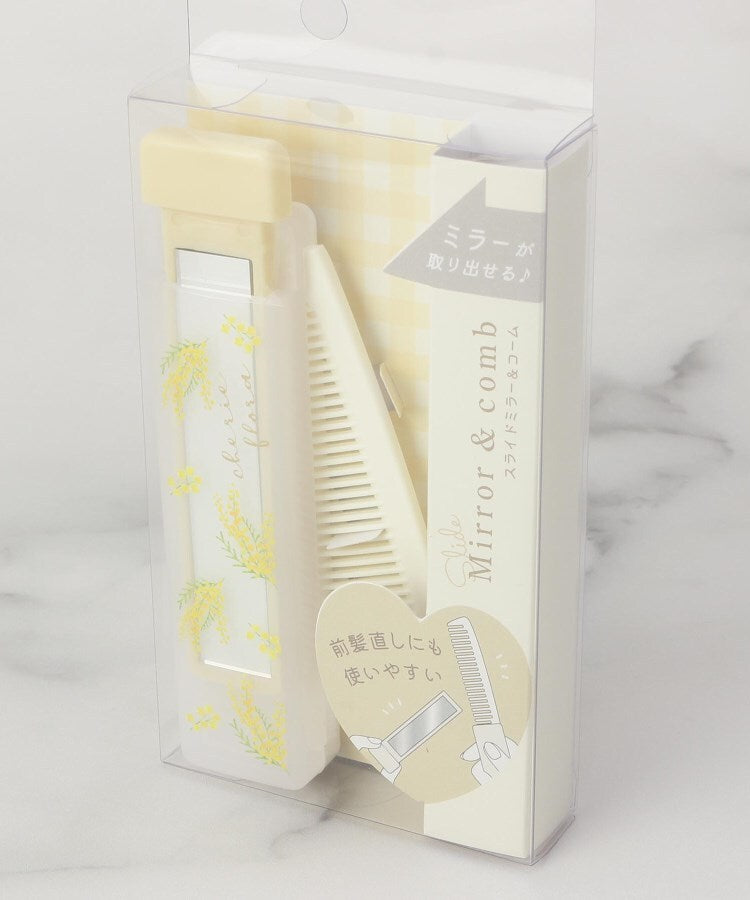 ワンズテラス one'sterrace ◆シェリーフローラ スライドミラー&コーム【返品不可商品】 （イエロー(932)） イエロー(932)