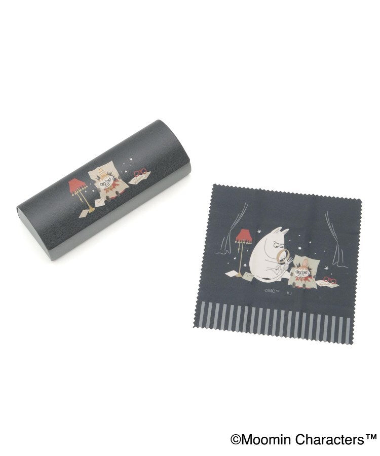 ワンズテラス one'sterrace ◆MOOMIN クロス付メガネケース （チャコールグレー(913)） チャコールグレー(913)
