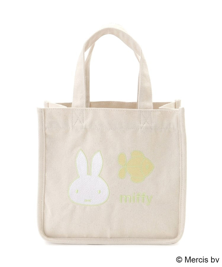 ワンズテラス one'sterrace ◆【先行販売】Dick Bruna miffy 刺繍ミニトート pistachio&lavender （グリーン(922)） グリーン(922)