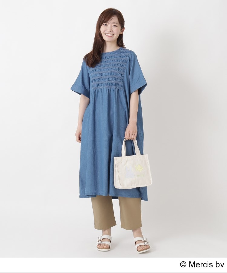 ワンズテラス one'sterrace ◆【先行販売】Dick Bruna miffy 刺繍ミニトート pistachio&lavender （グリーン(922)） グリーン(922)