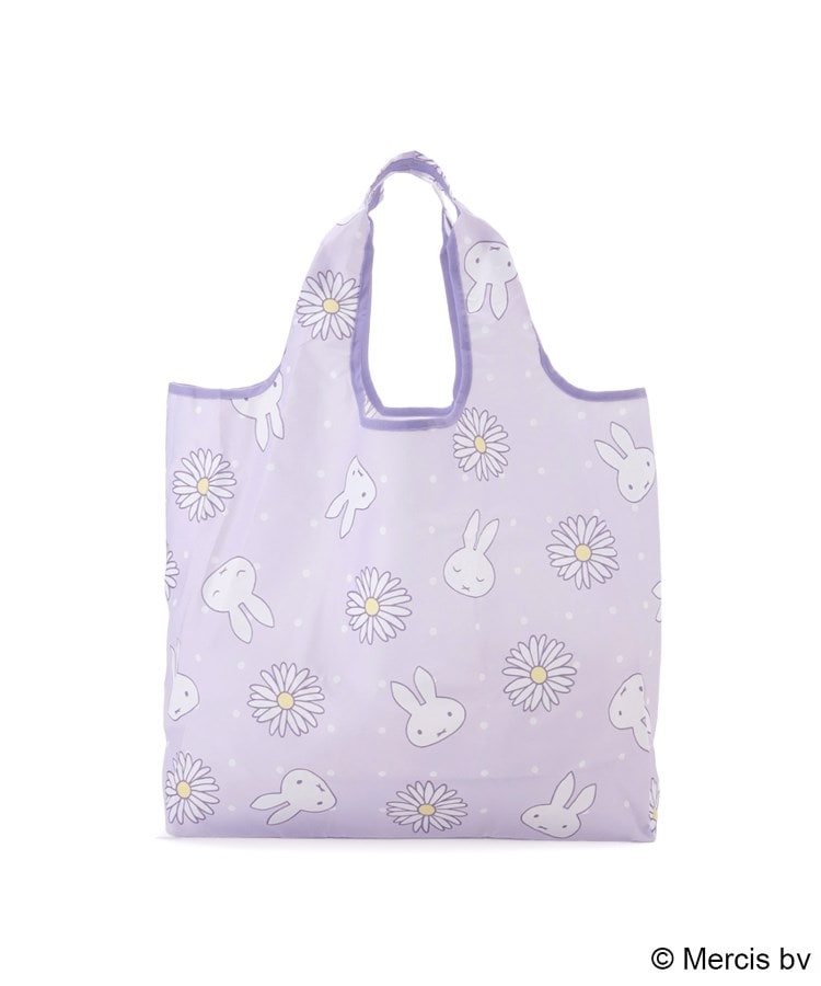 ワンズテラス one'sterrace ◆【先行販売】Dick Bruna miffy 底板付エコバッグ M pistachio&lavender （パープル(983)） パープル(983)