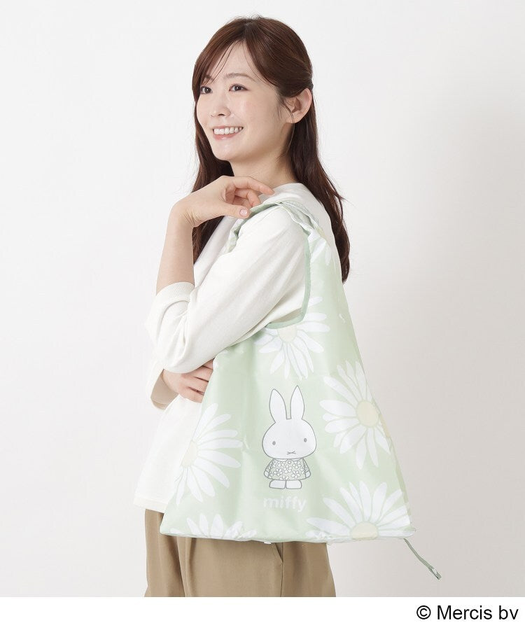 ワンズテラス one'sterrace ◆【先行販売】Dick Bruna miffy 底板付エコバッグ M pistachio&lavender （パープル(983)） パープル(983)