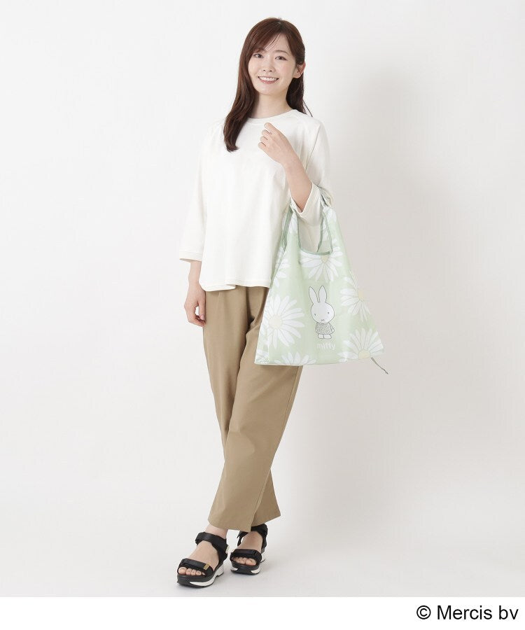 ワンズテラス one'sterrace ◆【先行販売】Dick Bruna miffy 底板付エコバッグ M pistachio&lavender （パープル(983)） パープル(983)