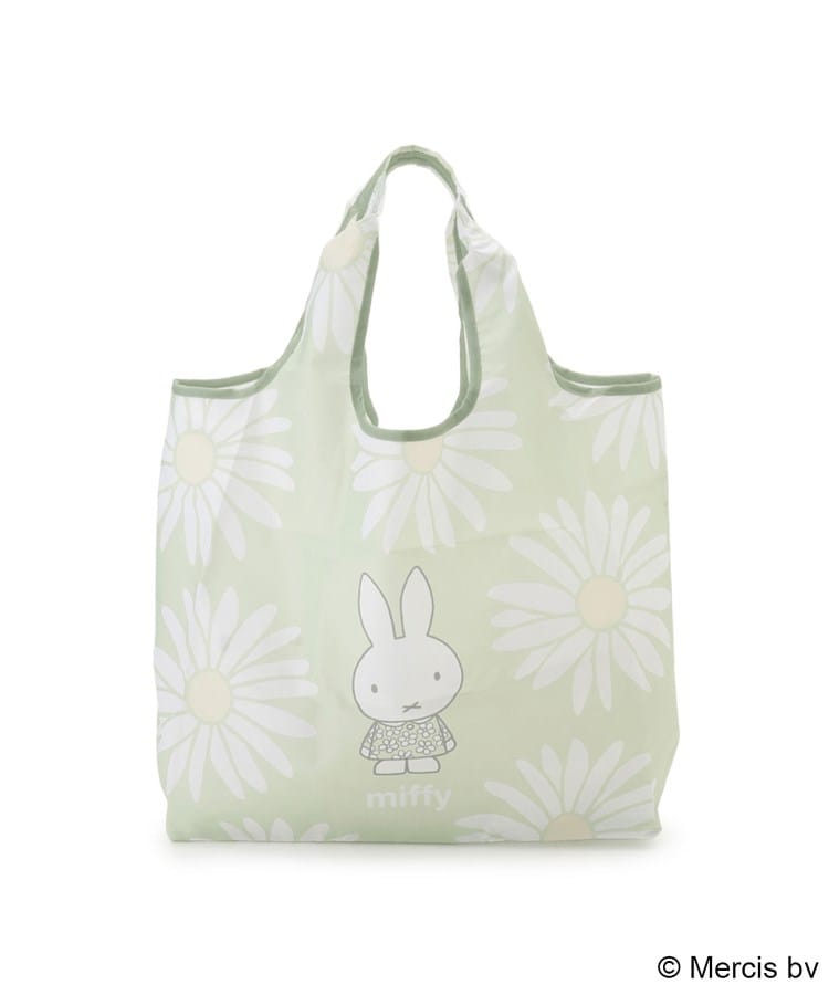 ワンズテラス one'sterrace ◆【先行販売】Dick Bruna miffy 底板付エコバッグ M pistachio&lavender （パープル(983)） パープル(983)
