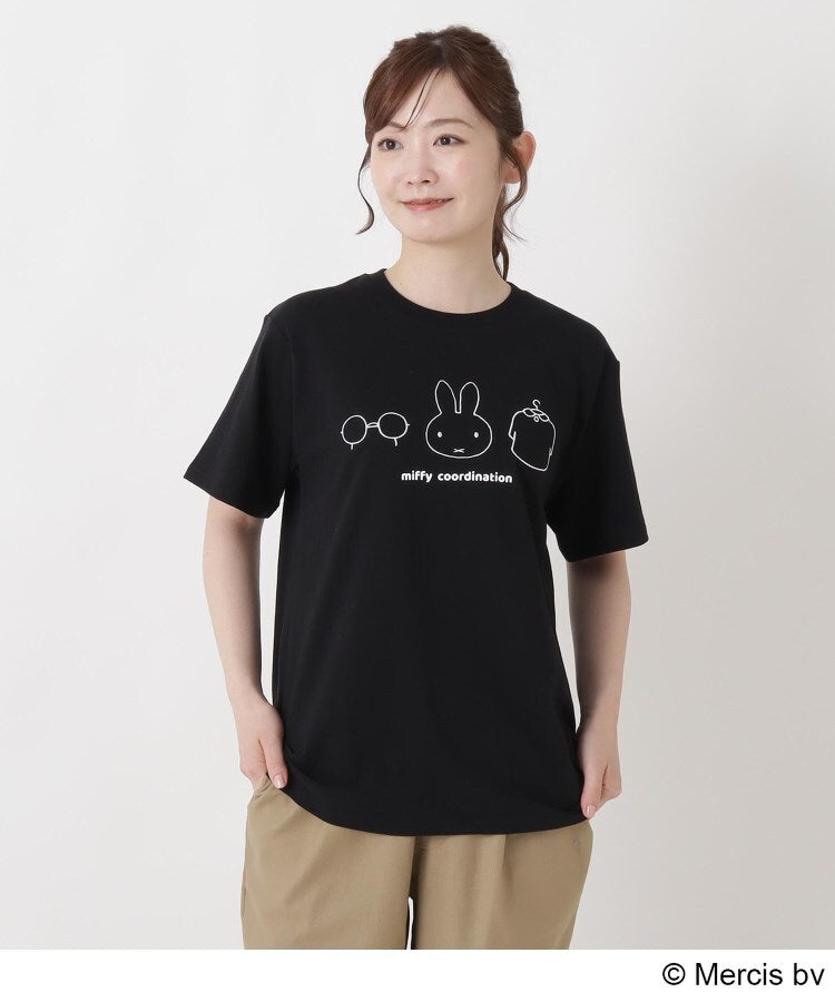 ワンズテラス one'sterrace ◆【先行販売】Dick Bruna miffy 半袖プルオーバー モノトーン （ブラック(919)） ブラック(919)