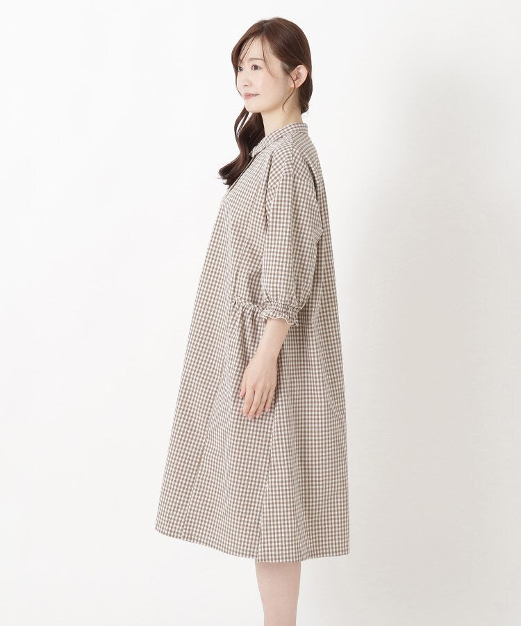 ワンズテラス one'sterrace ◆肩ドロップ7分袖ワンピース （ネイビー(994)） ネイビー(994)