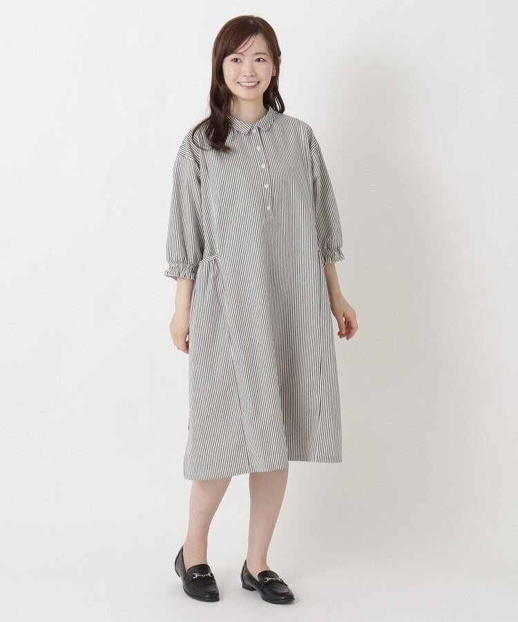 ワンズテラス one'sterrace ◆肩ドロップ7分袖ワンピース （ネイビー(994)） ネイビー(994)