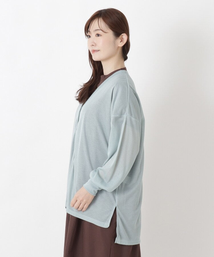 ワンズテラス one'sterrace ◆【ひんやり/UV】Vネック オーバーサイズUVカーディガン （ミントグリーン(921)） ミントグリーン(921)
