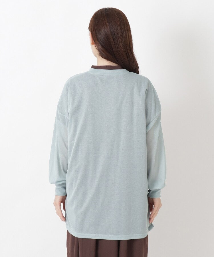 ワンズテラス one'sterrace ◆【ひんやり/UV】Vネック オーバーサイズUVカーディガン （ミントグリーン(921)） ミントグリーン(921)