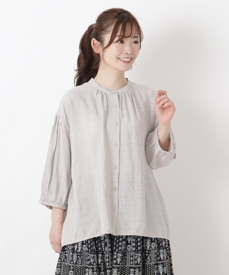 ワンズテラス one'sterrace ◆ドビーブラウス （グレージュ(950)） グレージュ(950)
