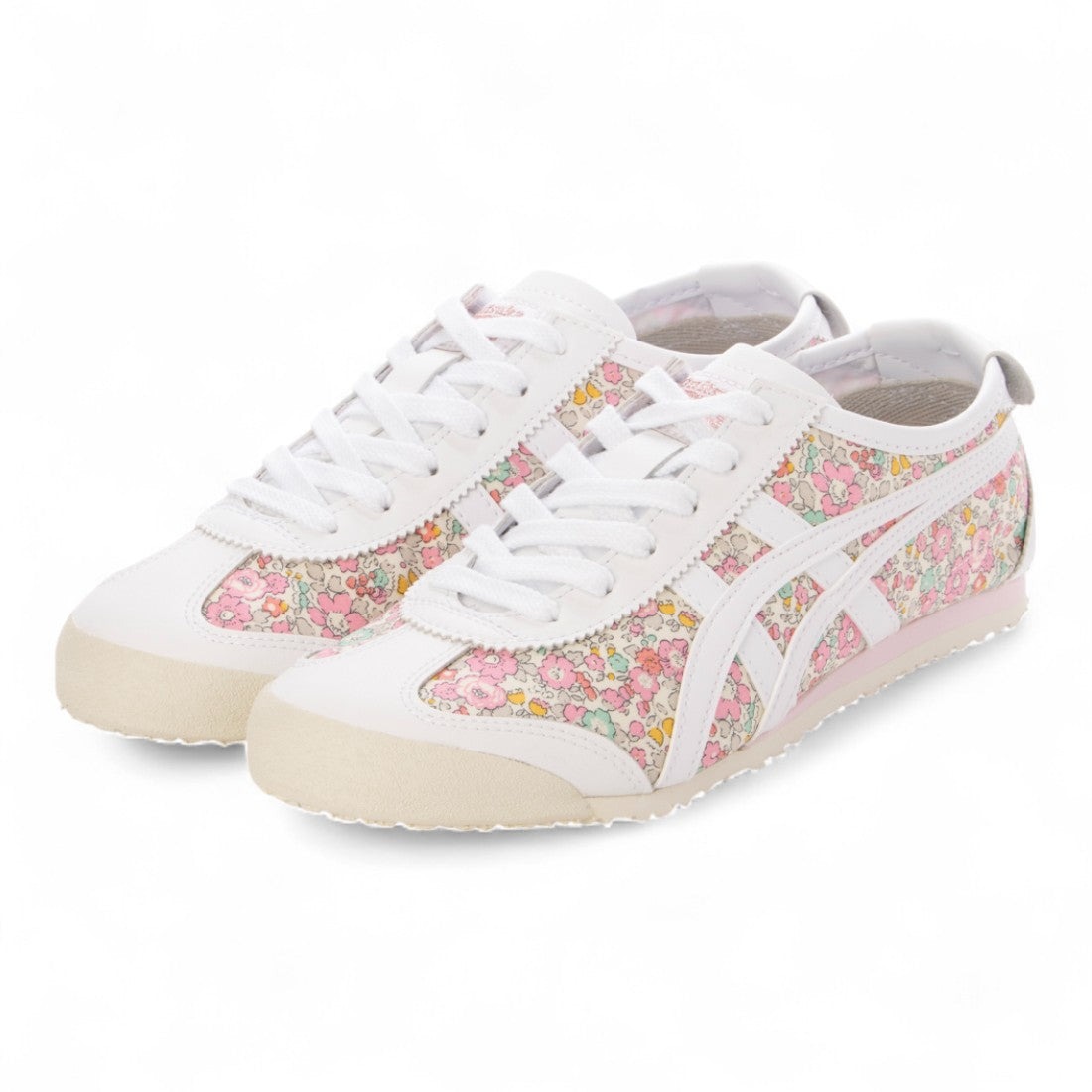 オニツカタイガー Onitsuka Tiger Onitsuka Tiger  オニツカタイガー1183C083.100  MEXICO 66  WHITE/COTTON CANDY (花) （WHITE/COTTON CANDY (花)） WHITE/COTTON CANDY (花)
