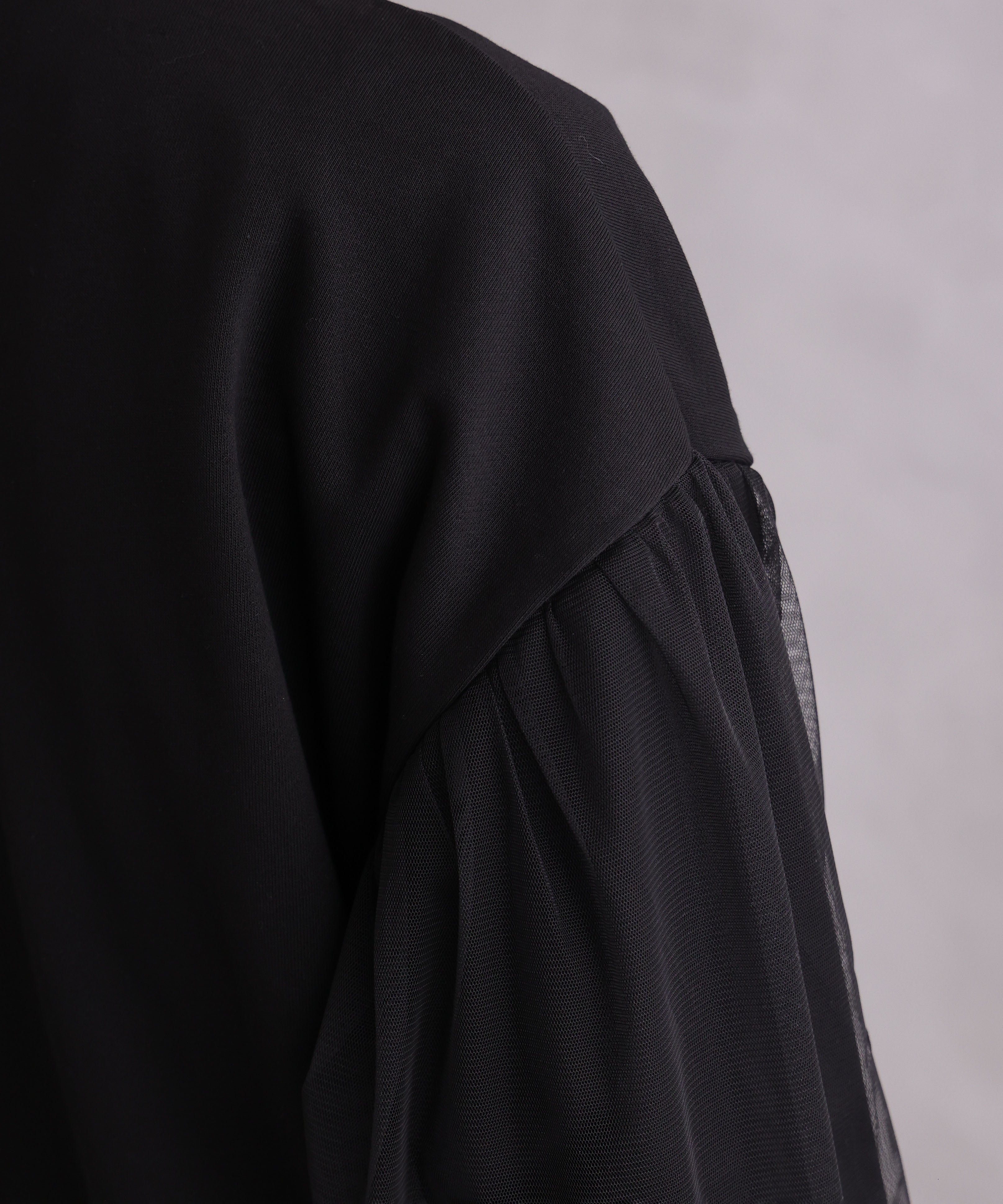 WANDSTHREE ONE'S TRUE Chiffon Oversleeve Blouson
